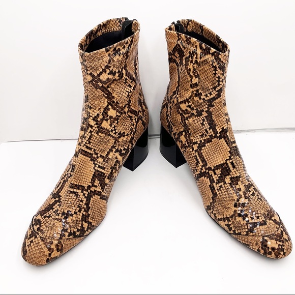 {ZARA} Snakeskin Ankle Booties - Picture 5 of 16